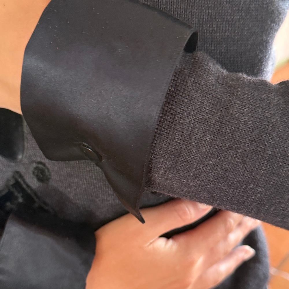 Loewe Black Turtleneck Sweater with Intricate Design - Picture 4 of 11